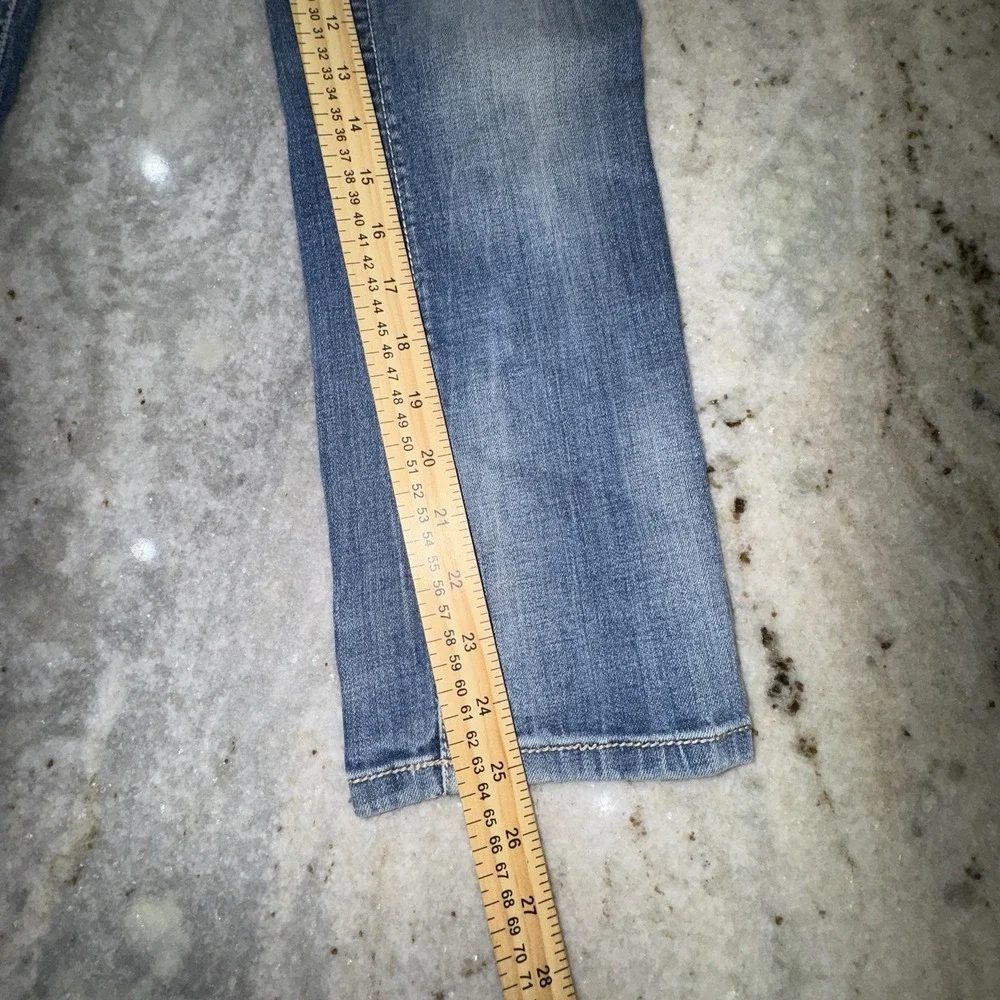 Request Jeans Youth Sz 10 Straight Denim Faded Distressed Western 26x25